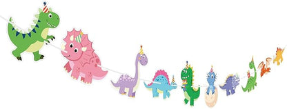 Hooqict Dinosaur Birthday Party Banner Dinosaur Birthday Party Decorations by Hooqict