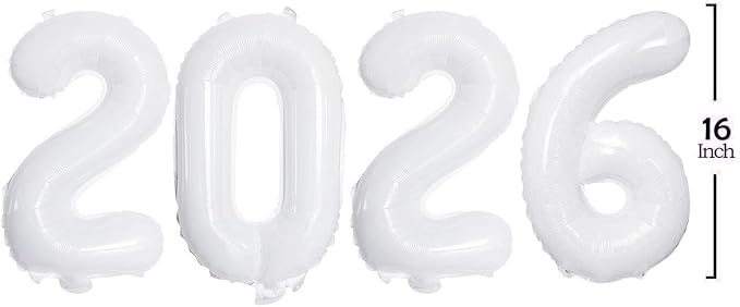2026 Foil Number Balloons for 2026 New Year Eve Festival Party Supplies - Image 3