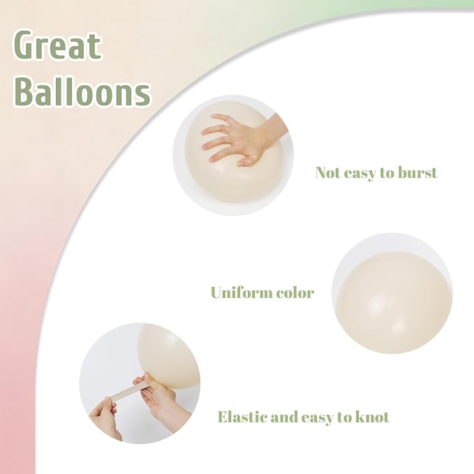 60pcs Pink and Green Balloons 12inch - Image 3