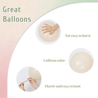 60pcs Pink and Green Balloons 12inch - Image 3