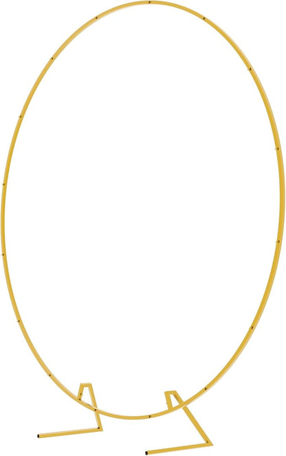 Round Backdrop Stand 6.6FT Gold Metal Circle Balloon Arch Frame | Metal Circle - Image 2