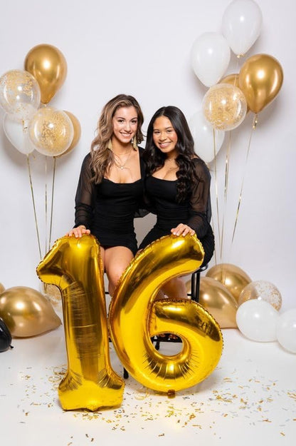 Gold Number 16 Balloon 40 Inch - Image 3