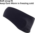 Windproof Earband Headbands Ear Warmer Head Double Layer Fleece-More Thicker Gear Ear Muffs for Men Women in Cold Weather Snow Runners Jogging