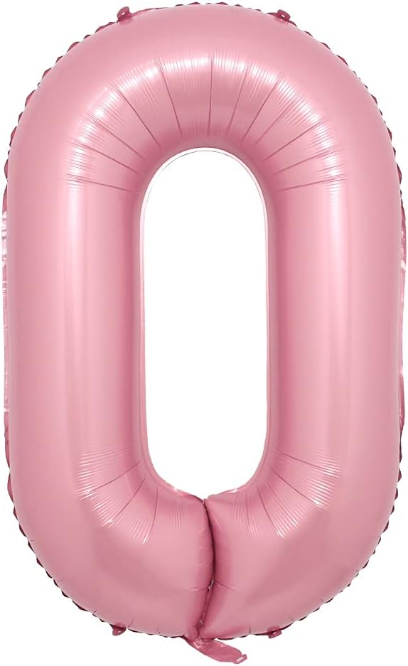16 Inch Pink Foil Number Balloons Digital Globos Birthday Wedding Party by RUIANSI