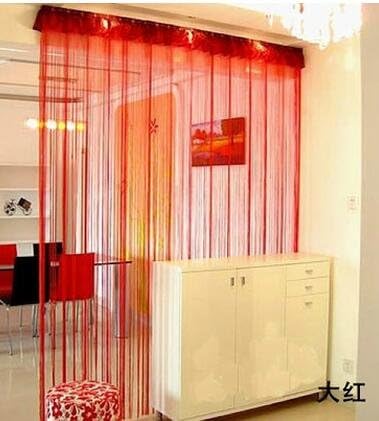 ave split 100cmX200cm Decorative Door String Curtain Beads Wall Panel Fringe - Image 6