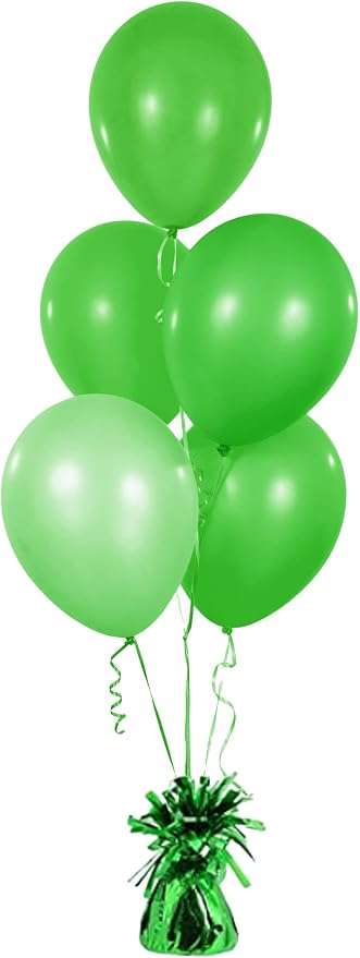 12-Count Green Metallic Balloon Weights, Birthday Party Favors, Novelty and Gag - Image 2