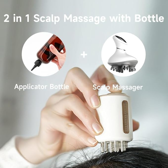 Hair Oil Applicator,Electric Comb and Scalp Massager 2 in 1,Advanced Care,Scalp Oil Applicator Head Massager for Hair Treatment