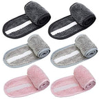 Simnice 6 Pieces Spa Facial Headbands Adjustable Head Wraps for women,Makeup Shower Bath Facial Wraps Sports Headband Terry Cloth Adjustable Stretch Towel with Magic Tape