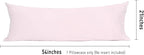 Sunflower Body Pillowcase 100% Cotton Long Pillow Cover/Case Envelope Closure 1 Pack, 21×54 inches Light Pink, Soft and Breathable