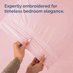 King Pillow Cases Set of 2 - Ultra Soft Hotel Quality Pillowcase Covers - Comfy, Cozy & Wrinkle Free - Shrinkage, Stain & Fade Resistant - Machine Washable Pillow Protectors - 2 Piece Set - Baby Pink