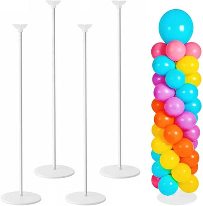 Balloon Column Stand Set of 4, Adjustable Balloon Tower Pillar Kit by Yeunmu