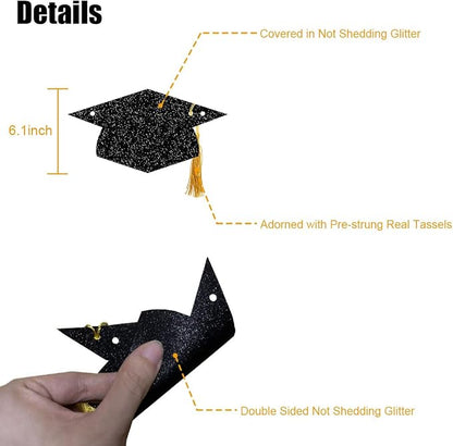 Graduation Decorations Class of 2026 Glitter Pre-Strung Congrats Grad - Image 6