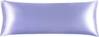 BEDELITE Satin Body Pillow Cover, Super Soft and Cooling Body Pillow Pillowcase for Hair and Skin, Breathable Silky Full Long Pillowcase Cover(20"x54", Lilac)