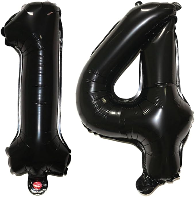 Number 14 Balloon Foil Mylar Balloons by YPSelected