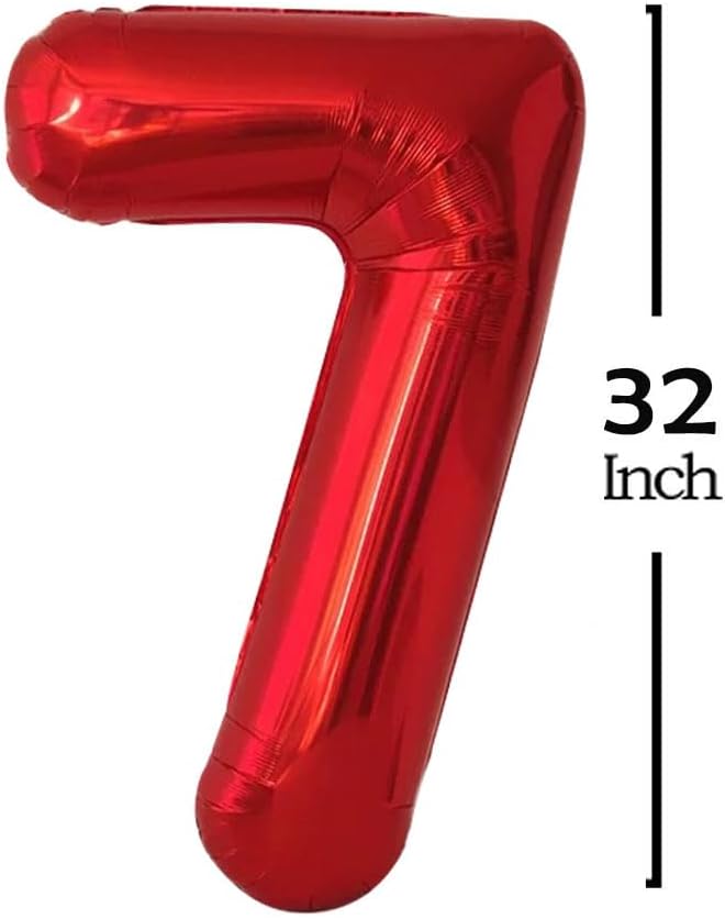 Red 2027 Foil Number Balloons for 2027 New Year Eve Festival Party Supplies - Image 3