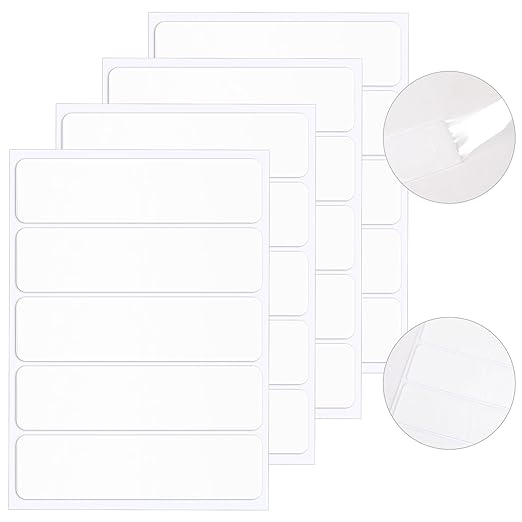 JANYUN 50 Pcs Mounting Putty, 100x25 mm Sticky Dots Poster Putty Clear Sticky by JANYUN