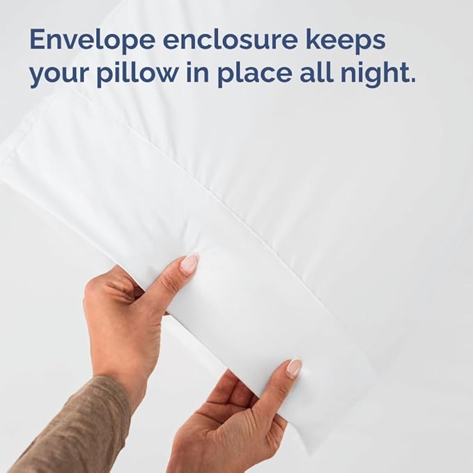 King Pillow Cases - 4 Pack - Super Soft Pillowcase Covers - Envelope Enclosure - Hotel Quality Pillow Protectors - Wrinkle Free, Fade, Shrink & Stain Resistant - Machine Washable - 20" x 40" (White)
