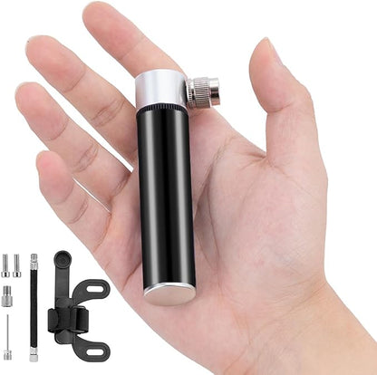 Portable Mini Bicycle Pump, Aluminium Bicycle Air Pump, Easy Inflatable by KardneAuto