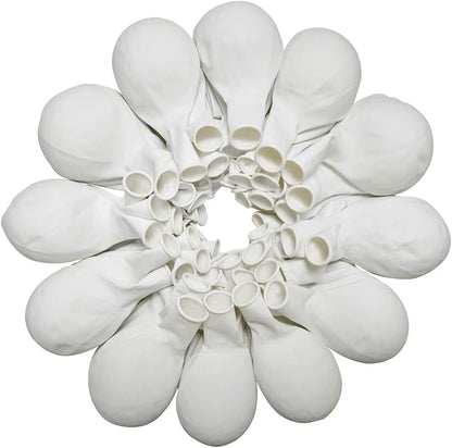 90 Pack White Balloons 18 inch White Latex Party Balloon Bulk by ZWZLIULIAN