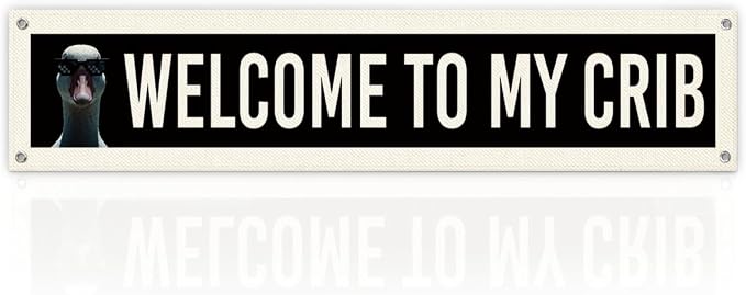 Welcome Banner Funny Home Decor Sign, Modern Hanging Decoration by Unknown