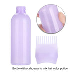 Yinhing Hair Dyeing Bottle, Hair Color Applicator Bottle, 3 Colors Hair Dyeing Bottle Brush Shampoo Hair Color Oil Comb Applicator Tool for Salon Home Supplies (Blue)
