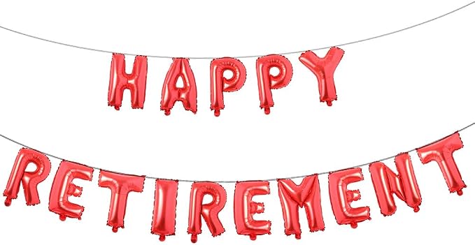 RUIANSI Set of 15 Happy Retirement Balloons Party Decorations The Legend Has by RUIANSI