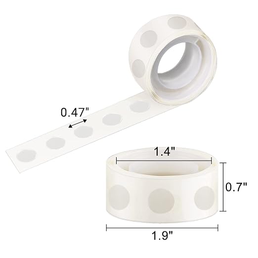 Glue Points, 700 12mm/0.47" 7 Rolls Poster Putty Adhesive Clear Balloons Dots - Image 2