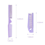 RHOS Brand Hair Comb, Double Head Folding Travel Hair Brush - Mini Pocket Size Comb for Women and Girls, Detangling Hair Comb for Purse, Bags, All Hair Types (Purple)