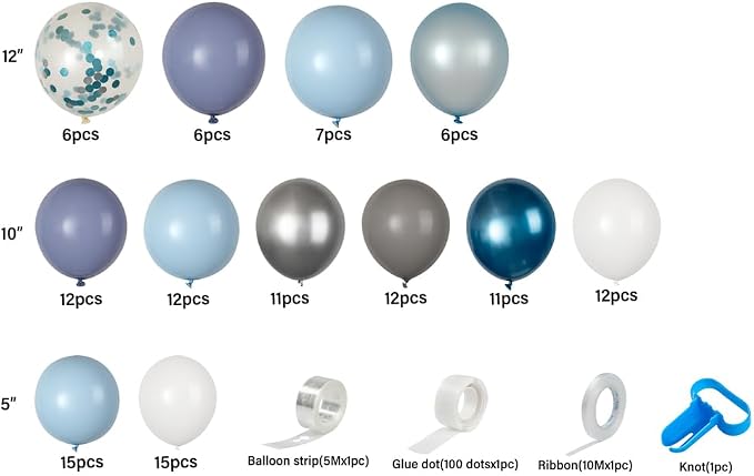 Restaurantware-Balloonify Balloon Garland Set, 1 Party Decoration Kit - Image 7