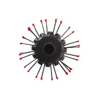 Cricket Static Free RPM 12 Row Round Hair Brush - Curling, Blow Drying, Detangling and Styling Wet or Dry, Suitable for All Hair Types