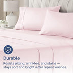 Queen Pillow Cases Set of 2 - Ultra Soft Hotel Quality Pillowcase Covers - Comfy, Cozy & Wrinkle Free - Shrinkage and Fade Resistant - Machine Washable Pillow Protectors - 2 Piece Set - Lavender Pink