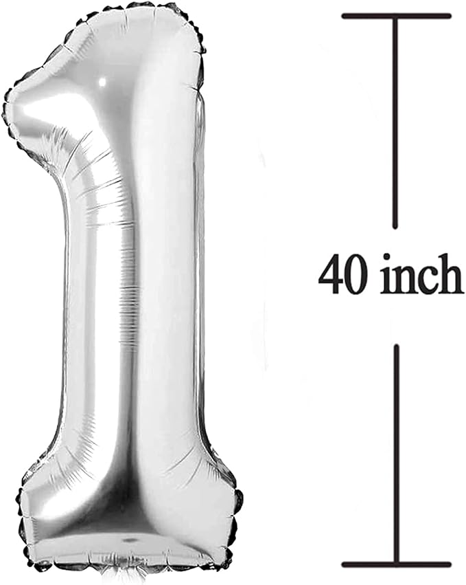 Silver 16 Number Balloons Big Giant Jumbo Large Number 16 Foil Mylar Balloons - Image 2