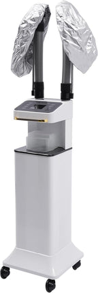 Professional Nano Hair Steamer, 110V 650W Multifunctional Hair Dyeing Machine, Nano Hair Steamer, 2 Steam Caps Hair Oil Machine with Rolling Wheels