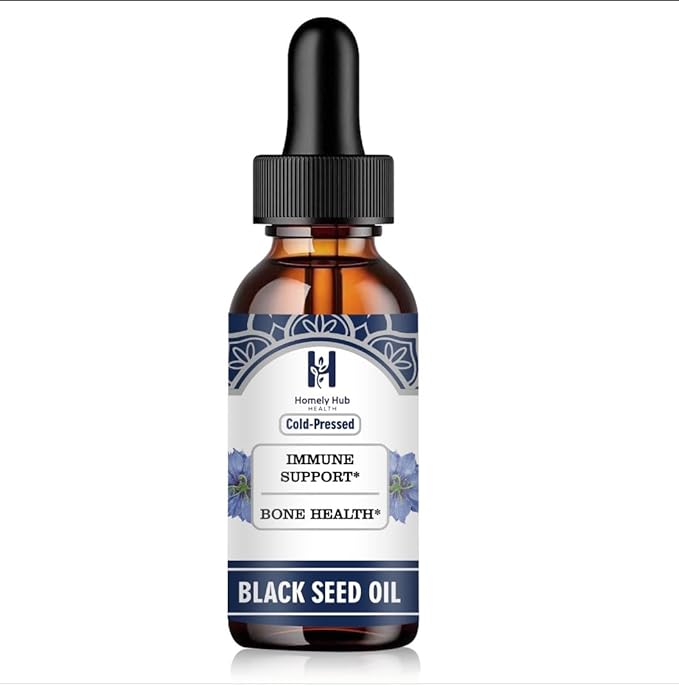 Black Seed Oil – Organic Cold Pressed 2 Fl Oz | Supports Immunity, Skin, Hair & Digestion | 100% Pure Nigella Sativa Oil, Non-GMO
