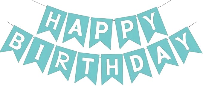 Happy Birthday Banner Birthday Party Supplies by GLASNES