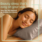 BLISSFORD Satin Pillowcase with Zipper, for Hair and Skin Care, Feels Soft and Cool Like a Silk Pillowcase, Satin Pillow Cases 2 Pack, Slik Pillow Cover, Pewter, King Size - Set of 2