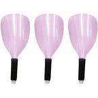 Saycker 3Pcs Face Shield for Hairspray,Plastic Barber Face Shield,Handheld Hairspray Face Shields,Reusable Face Protective Cover for Hairdressing Hair Stylist Cutting Dust Makeup Protector (Pink)