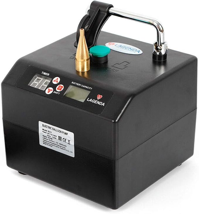 Portable Electric Balloon Inflator Air Pump Blower Air Balloon Pump w/Timer - Image 7