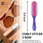 Curly Hair Brush for Women Men Curl Defining Hairbrush Small Mini Detangler Edge Combs Barber Styling Tools Travel Accessories Cruise Ship Essential 2027 Beach Vacation Must Have Gift