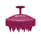 HEETA Scalp Massager Hair Growth, Soft Silicone Scalp Scrubber Shampoo Brush for Exfoliation, Dandruff Removal Head Massage Stress Relax, Wet & Dry Use for Thick Thin Curly Hair Care, Red