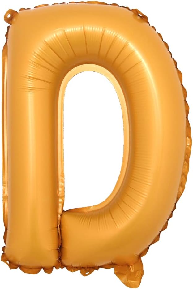 16" inch Single Orange Alphabet Letter Number Balloons Aluminum Hanging Foil by RUIANSI