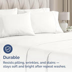 King Pillow Cases Set of 8 - Ultra Soft Hotel Quality Pillowcase Covers - Comfy, Cozy & Wrinkle Free - Shrink, Stain & Fade Resistant - Machine Washable Pillow Protectors - 8 Piece Set - Antique White