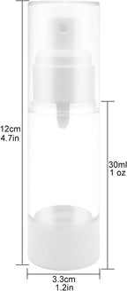 TRENDBOX 30ml / 1oz Airless Spray Bottle Refillable Travel Container for Cosmetic Makeup Water - 4 Pack