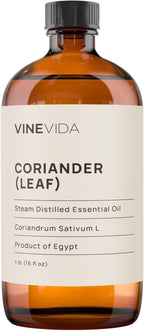 VIVEVIDA Coriander Essential Oil - Undiluted for Soap Making and Candlemaking - 16 oz Bulk Bottle