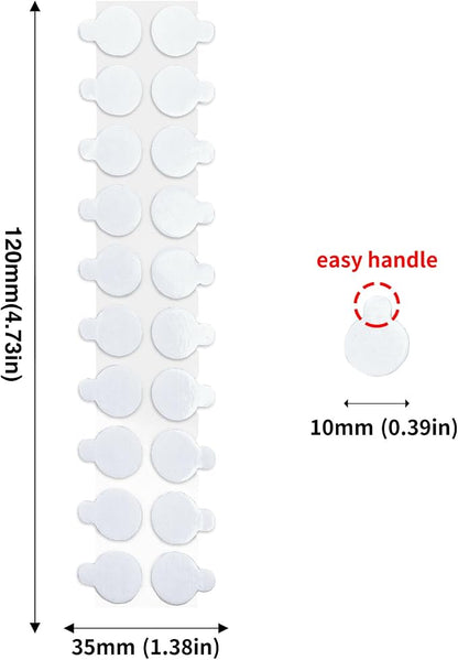 JIEHENG 500Pcs Double Sided Stickers Removable, 0.4" Double Sided Adhesive Dots - Image 3
