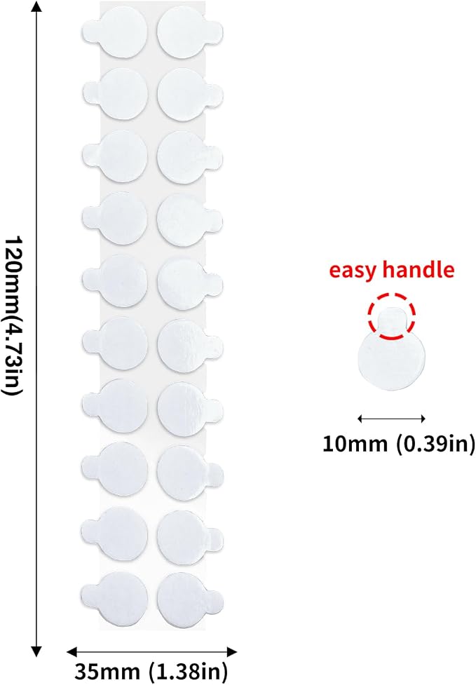 JIEHENG 300Pcs Double Sided Dot Stickers Removable, 0.4" Adhesive Putty Stickers - Image 3
