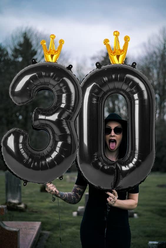 Black 0 Balloon - Image 4