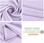 100% Mulberry Silk Pillowcases Set of 2 for Hair and Skin and Super Soft and Breathable Standard Size Nature Silk Pillowcases (Standard, Light Purple)