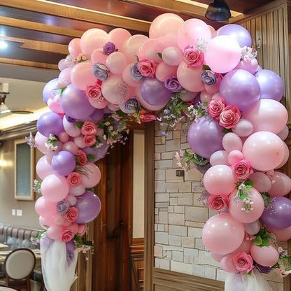 Pink and Purple Balloons, Pastel Pale Pink Light Purple Lilac Transparent Star - Image 7
