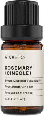 VINEVIDA Rosemary Essential Oil 10 mL - Pure, Undiluted Rosemary Oil for DIY Candle Scents and Soap Making - 10 mL Essential Oil for Safe Use